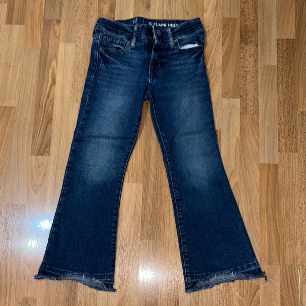 Gap Kids Girls’ Blue Flare High Jeans